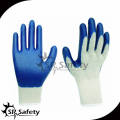 SRSAFETY 10G polycotton liner coated latex gloves cotton